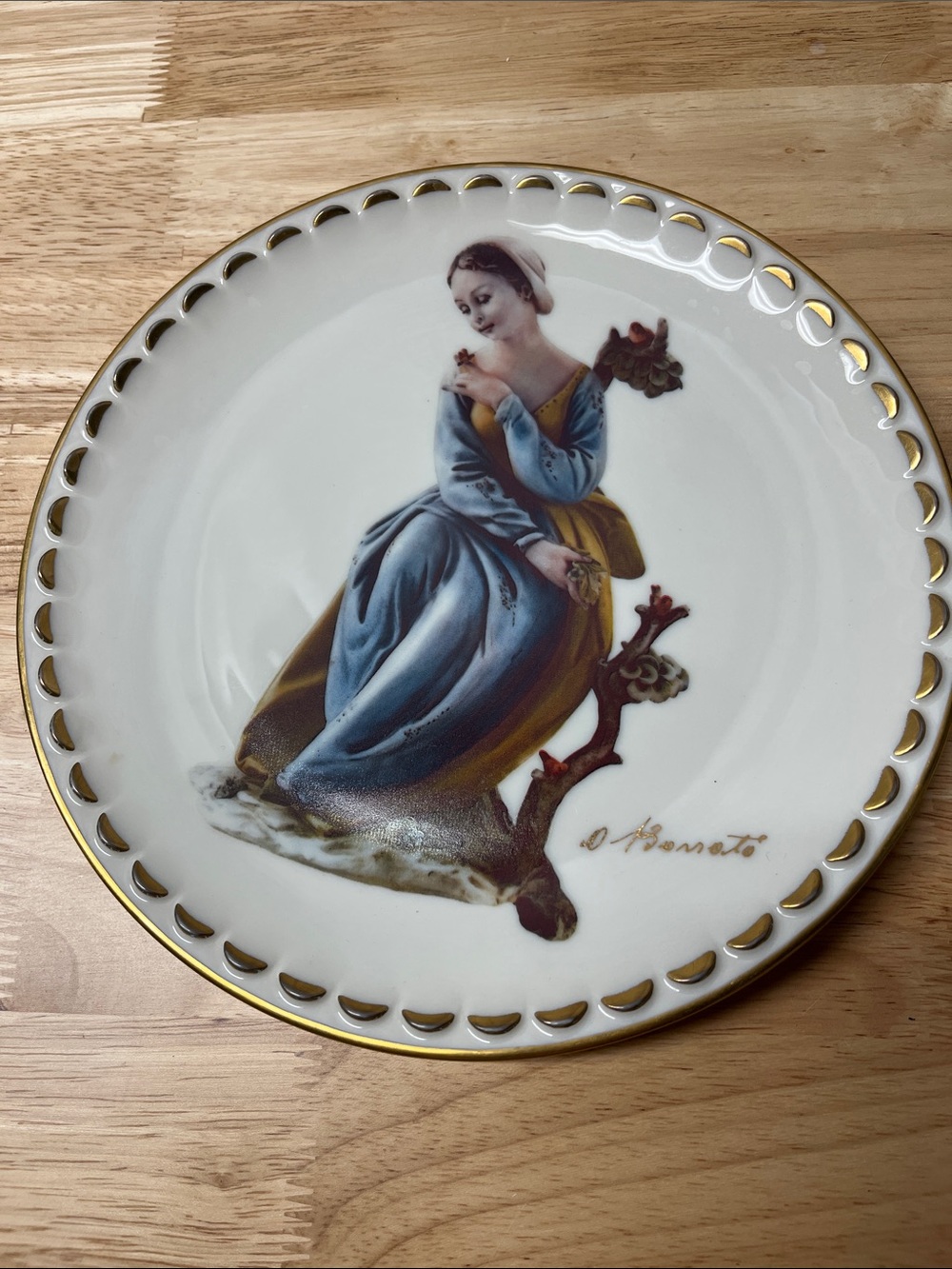 Vintage 1978 Gorham "Serenity" A. Borsato Fine China Collector Plate
